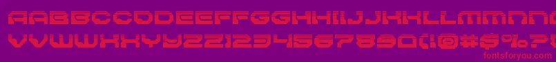 Pulsarclasssolidhalf Font – Red Fonts on Purple Background