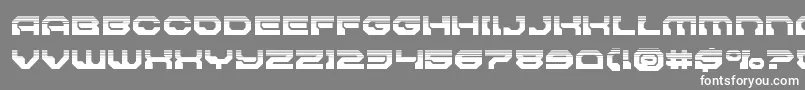 Pulsarclasssolidhalf Font – White Fonts on Gray Background