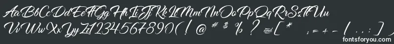 DancingInTheRainbow Font – White Fonts on Black Background