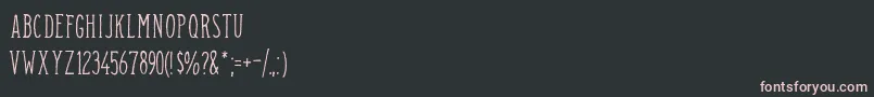 CamargueserifRegular Font – Pink Fonts on Black Background