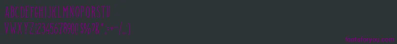 CamargueserifRegular Font – Purple Fonts on Black Background