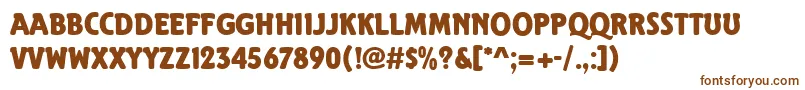 ElmshornRegular Font – Brown Fonts on White Background