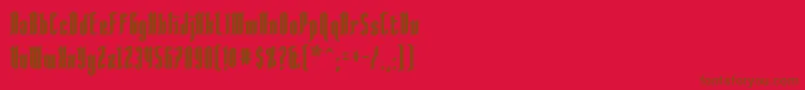 AngloysgarthBold Font – Brown Fonts on Red Background