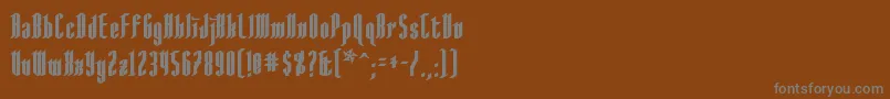 AngloysgarthBold Font – Gray Fonts on Brown Background