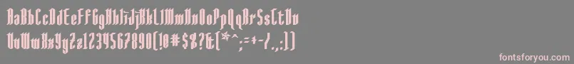 AngloysgarthBold Font – Pink Fonts on Gray Background