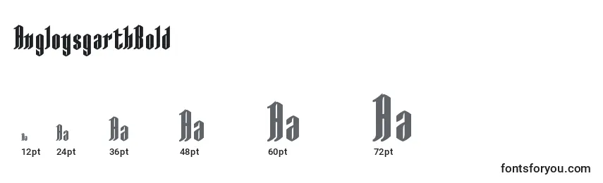 AngloysgarthBold Font Sizes
