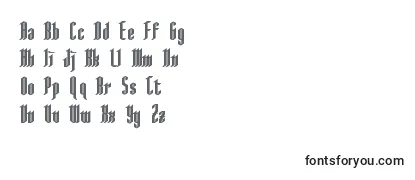 Review of the AngloysgarthBold Font
