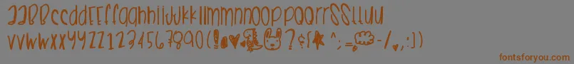 Summercrushes Font – Brown Fonts on Gray Background