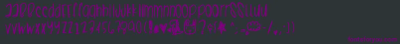 Summercrushes Font – Purple Fonts on Black Background
