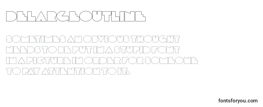 Обзор шрифта Delargeoutline