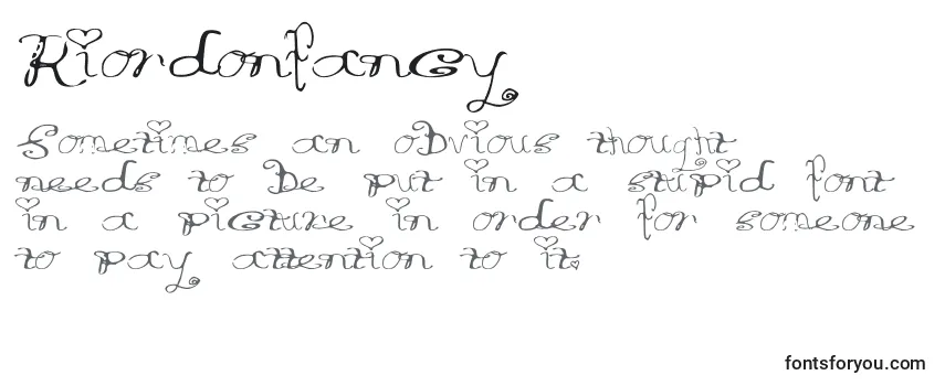 Review of the Riordonfancy Font