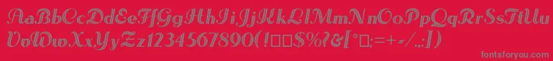 fuente Lesetoiles – Fuentes Grises Sobre Fondo Rojo