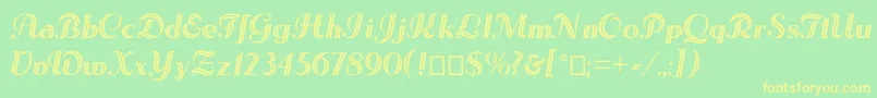 More about Lesetoiles Font Lesetoiles Font – Yellow Fonts on Green Background