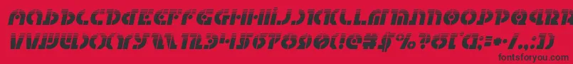 Questlokhalfital Font – Black Fonts on Red Background