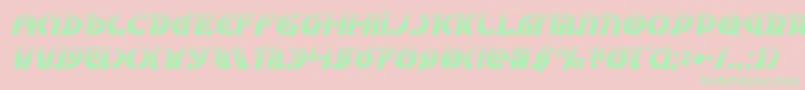 Questlokhalfital Font – Green Fonts on Pink Background