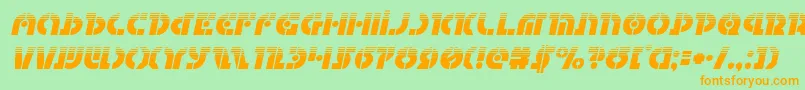Questlokhalfital Font – Orange Fonts on Green Background