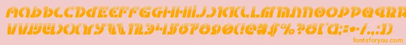 Questlokhalfital Font – Orange Fonts on Pink Background