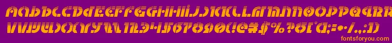 Questlokhalfital Font – Orange Fonts on Purple Background
