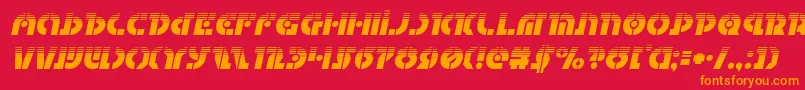 Questlokhalfital Font – Orange Fonts on Red Background