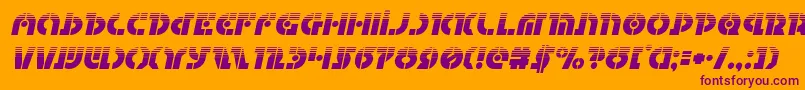 Questlokhalfital Font – Purple Fonts on Orange Background