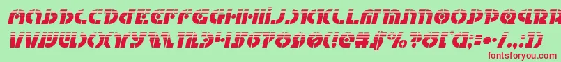 フォントQuestlokhalfital – 赤い文字の緑の背景