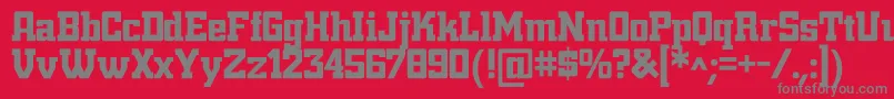 Nightbits Font – Gray Fonts on Red Background