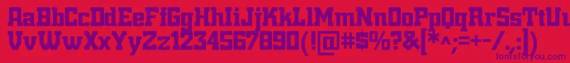 Nightbits Font – Purple Fonts on Red Background