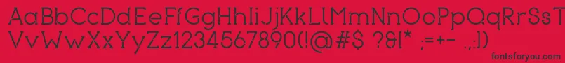 Piron Font – Black Fonts on Red Background