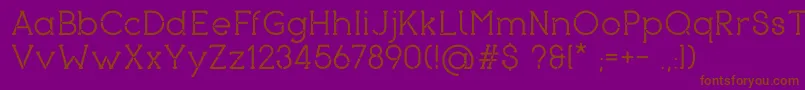 Piron Font – Brown Fonts on Purple Background