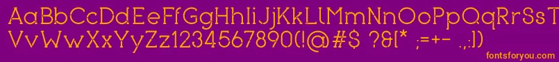 Piron Font – Orange Fonts on Purple Background