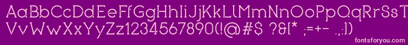 Piron Font – Pink Fonts on Purple Background