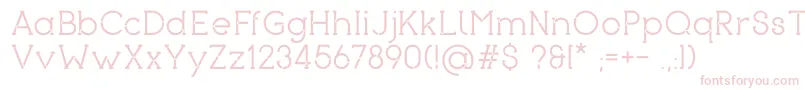 Piron Font – Pink Fonts on White Background