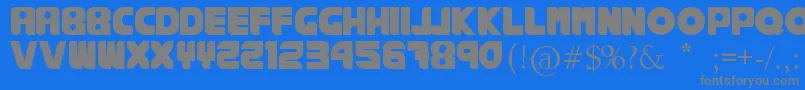 RankhausSuper Font – Gray Fonts on Blue Background