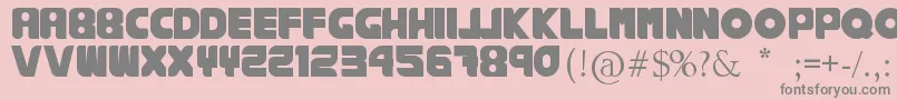 Шрифт RankhausSuper – серые шрифты на розовом фоне