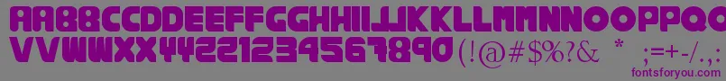 RankhausSuper Font – Purple Fonts on Gray Background