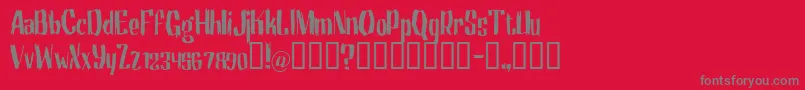 MotrheadGrotesk Font – Gray Fonts on Red Background