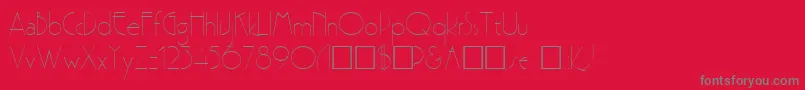 Premi Font – Gray Fonts on Red Background
