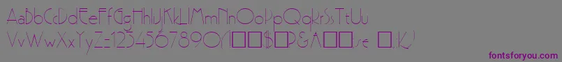 Premi Font – Purple Fonts on Gray Background