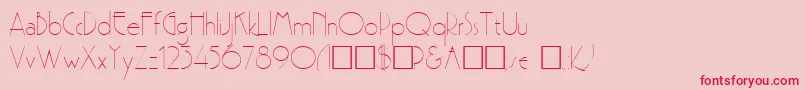 Premi Font – Red Fonts on Pink Background