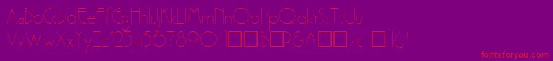 Premi Font – Red Fonts on Purple Background
