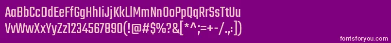 Шрифт TekoRegular – розовые шрифты на фиолетовом фоне