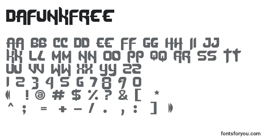 DafunkFree Font – alphabet, numbers, special characters