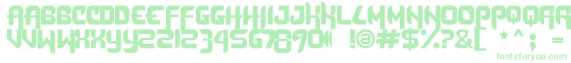 DafunkFree Font – Green Fonts on White Background