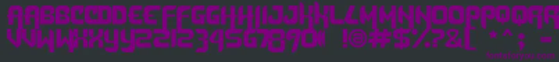 DafunkFree Font – Purple Fonts on Black Background