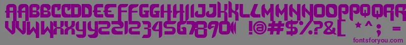 DafunkFree Font – Purple Fonts on Gray Background