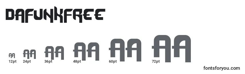 DafunkFree Font Sizes