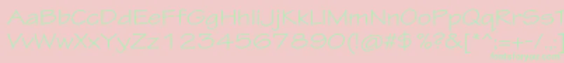 TektonproExt Font – Green Fonts on Pink Background