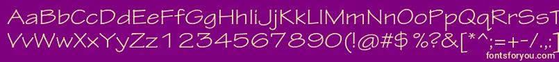 TektonproExt Font – Yellow Fonts on Purple Background