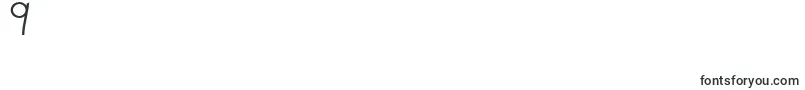 フォントClaritty – フォント数字9