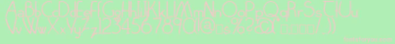 Claritty Font – Pink Fonts on Green Background